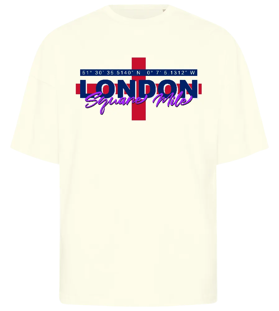 London Coordinates Design - Premium men's oversized t-shirt