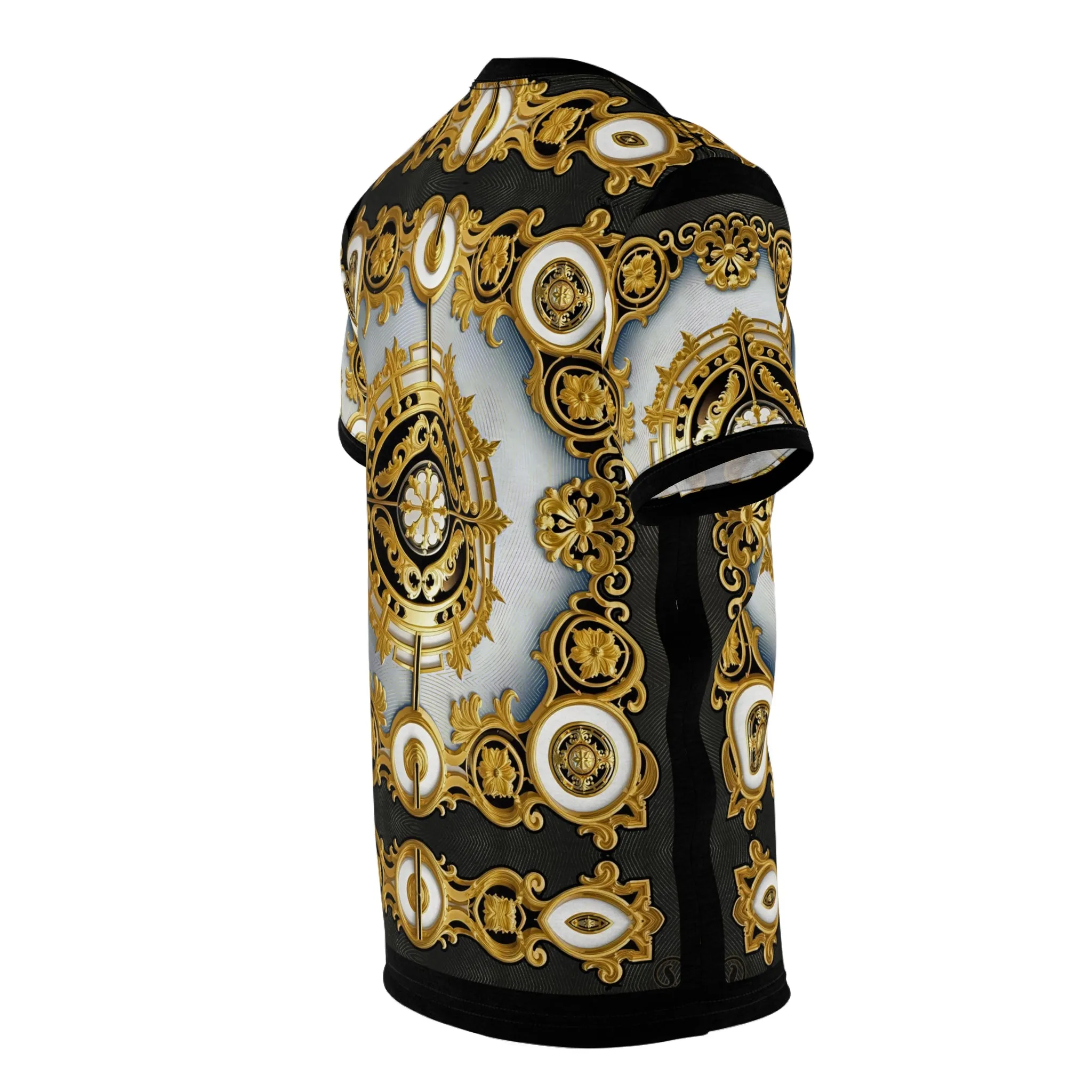 Majestic Baroque T-Shirt Unisex Tee All over Print T-Shirt Decorative Tee Unisex T-Shirt Golden Baroque T-Shirt | D20193