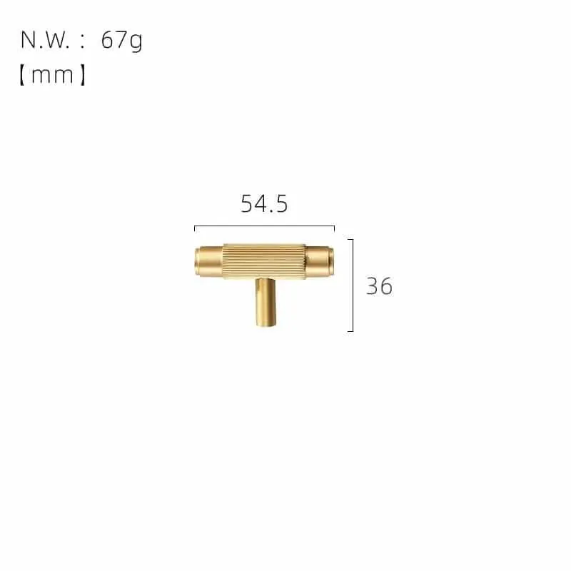 MARBELLA / Solid Brass T-Bar