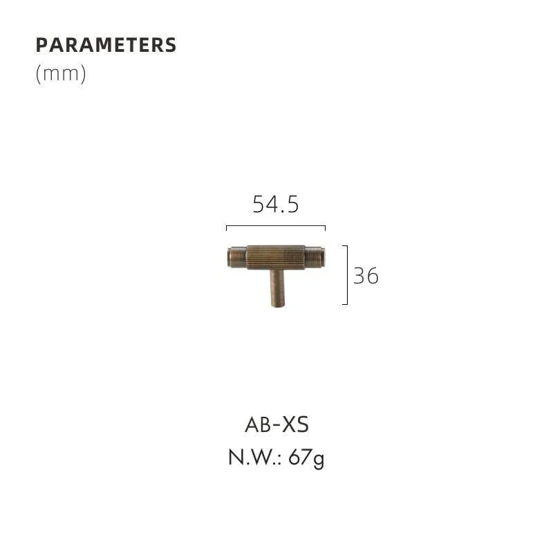 MARBELLA / Solid Brass T-Bar