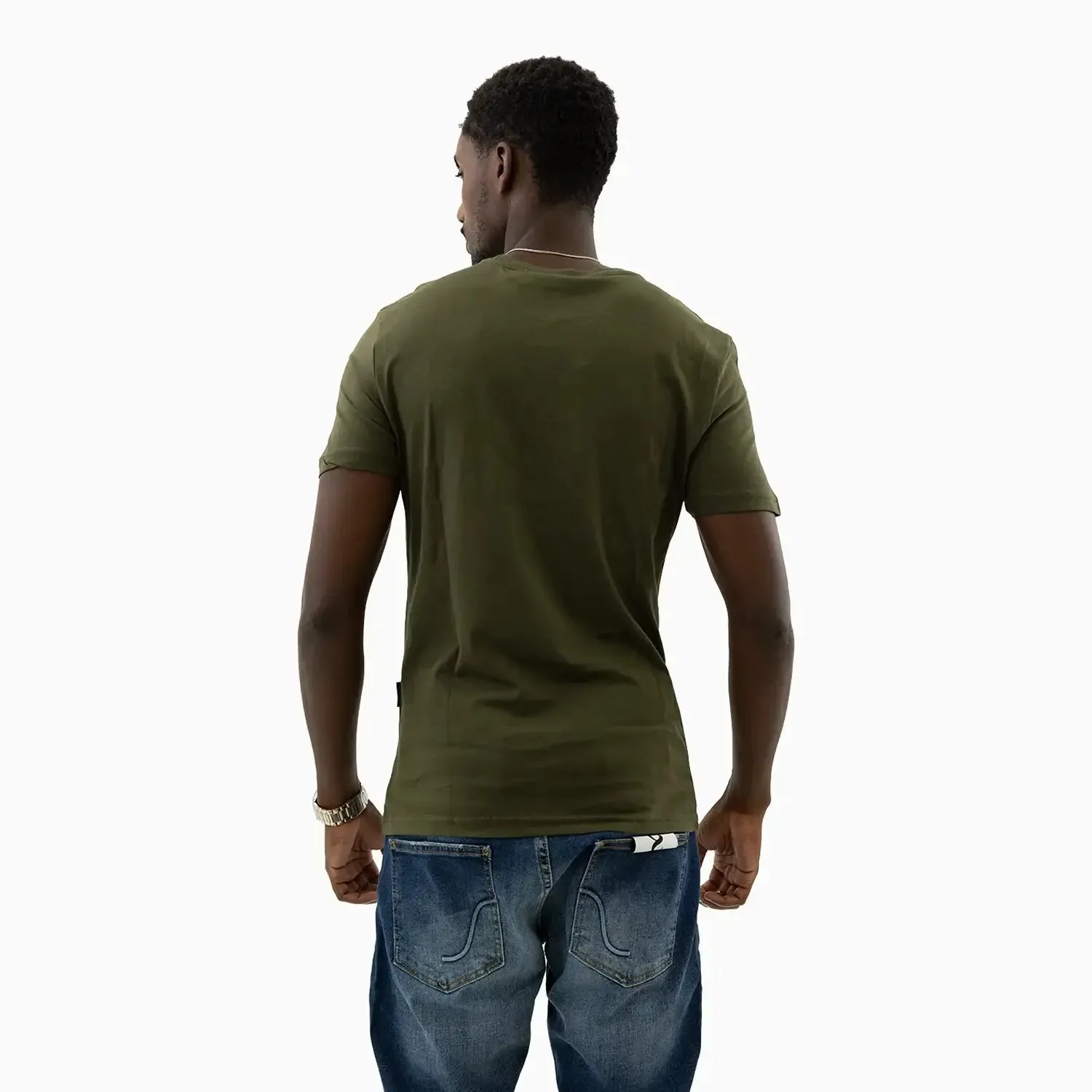 Men's Lion Graphics Crew Neck T-Shirt