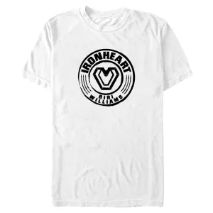 Men's Marvel Black Panther Wakanda Forever Iron Heart Name Badge T-Shirt