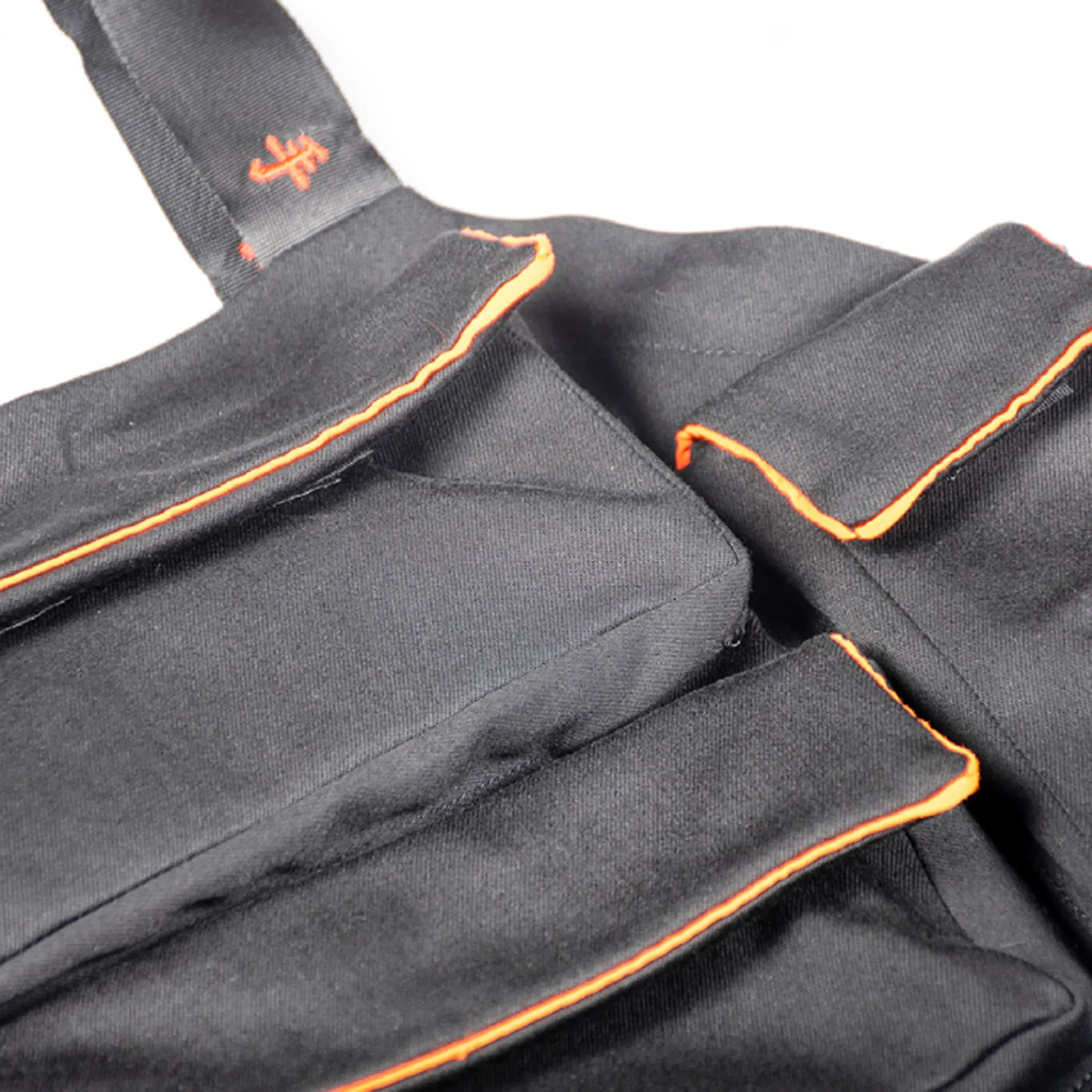 Multi-Pocket Embroidery Overall