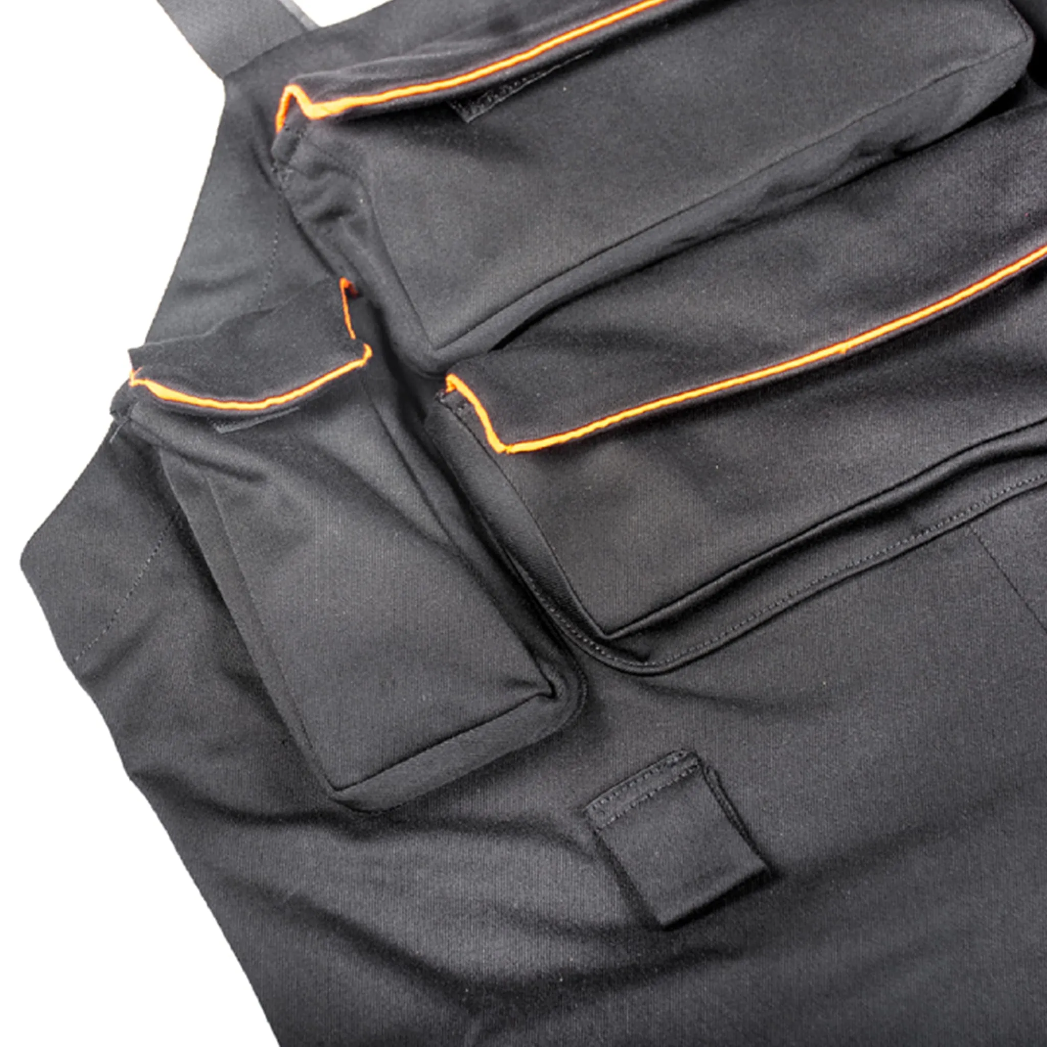 Multi-Pocket Embroidery Overall