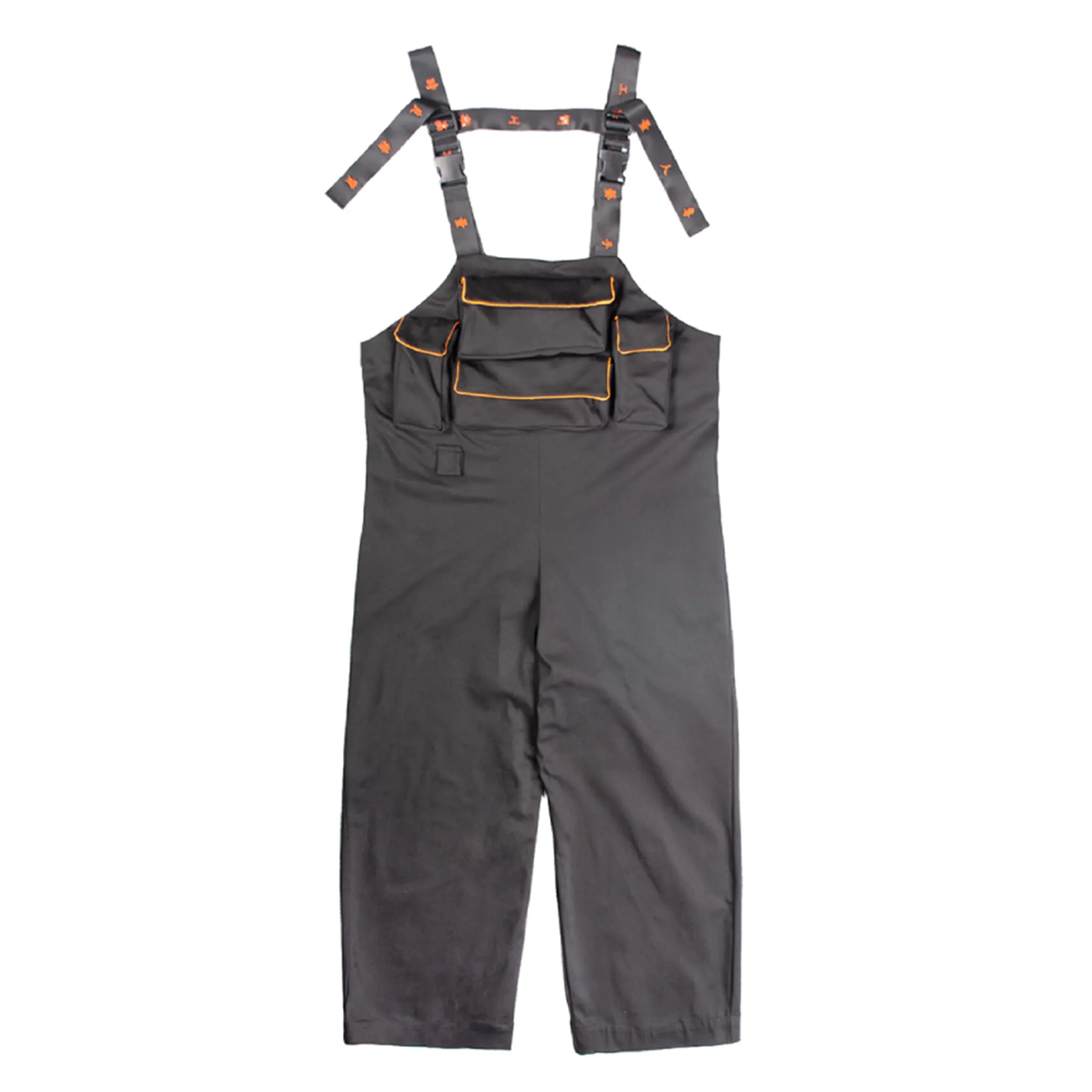 Multi-Pocket Embroidery Overall