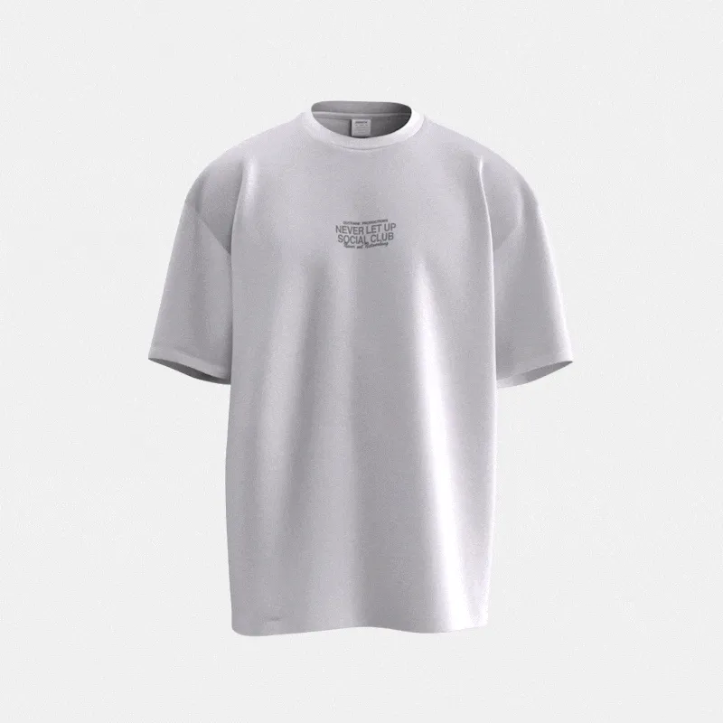 Never Let Up Embroidered T-Shirt