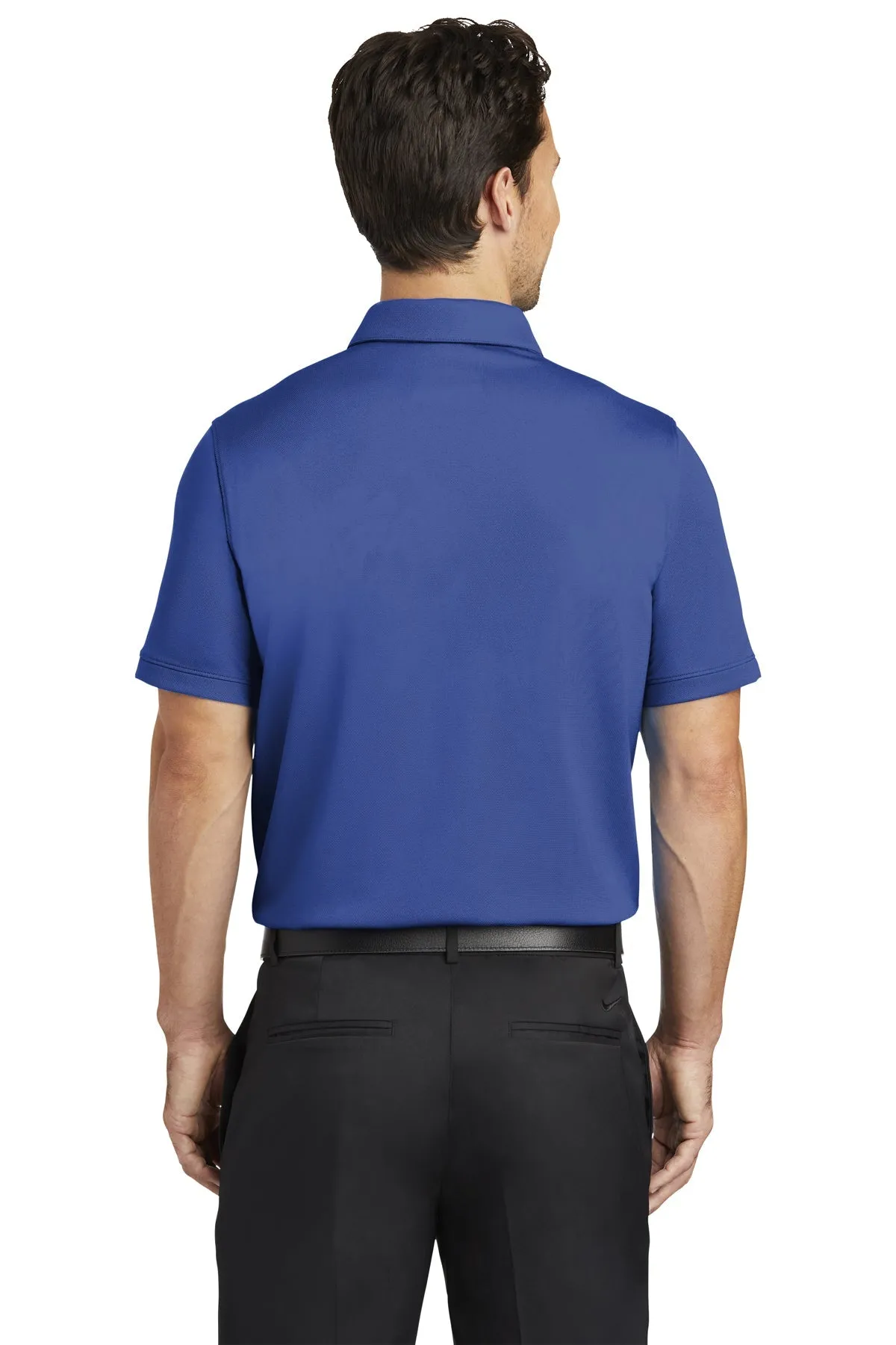 Nike Dri-FIT Icon Pique Modern Fit Custom Polos, Deep Royal Blue