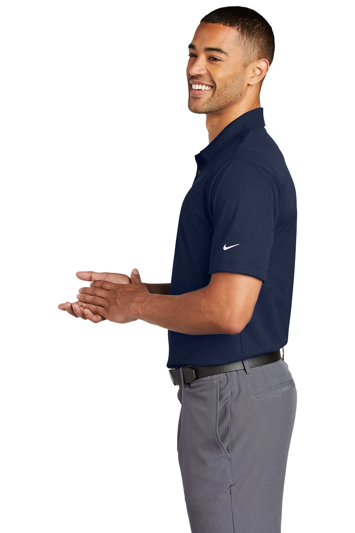 Nike Tech Basic Dri-FIT Custom Polos, Midnight Navy