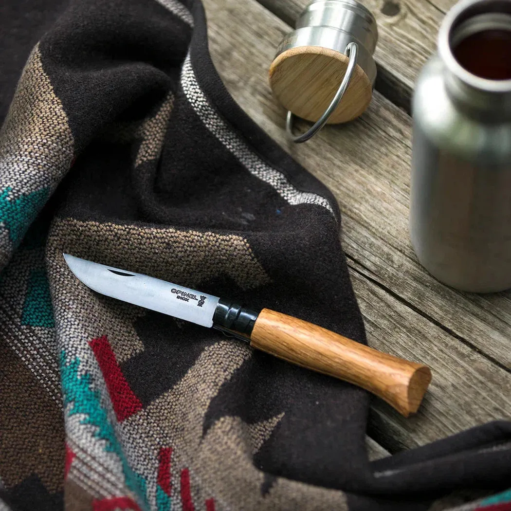 Opinel No.08 Black Oak Folding Knife