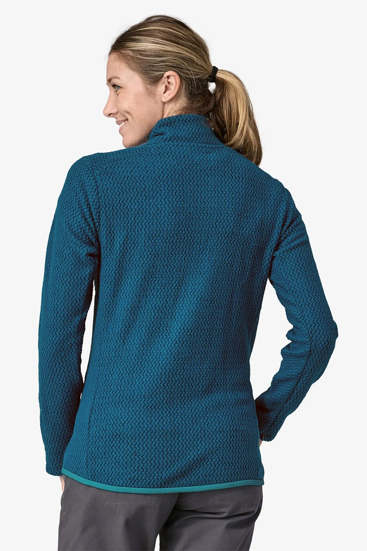 Patagonia Womens R1 Air Custom Half-Zips, Lagom Blue