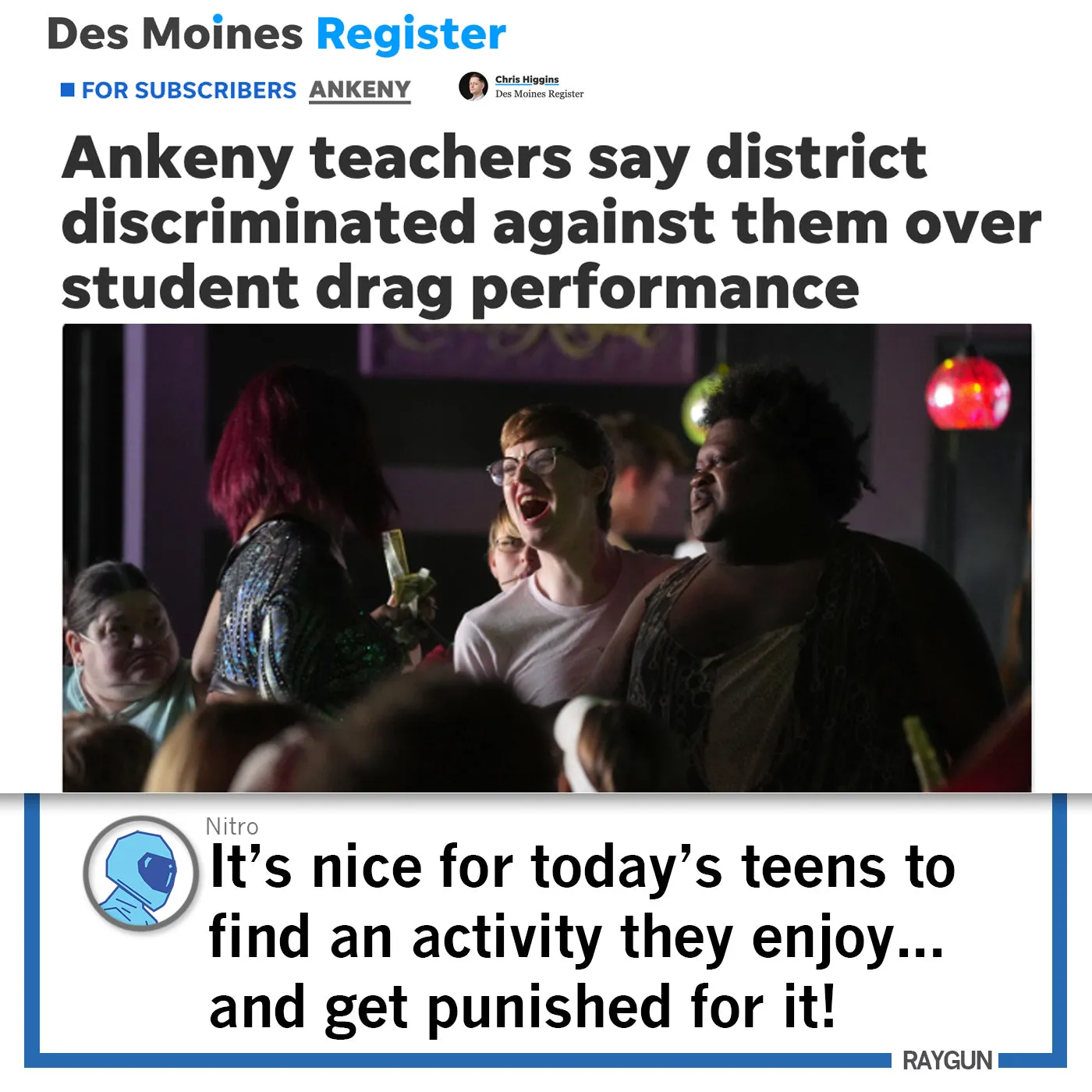 Regulate Guns Not Drag