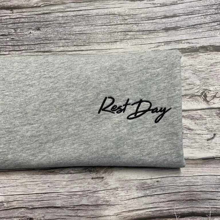 Rest Day T-Shirt - Embroidered left chest