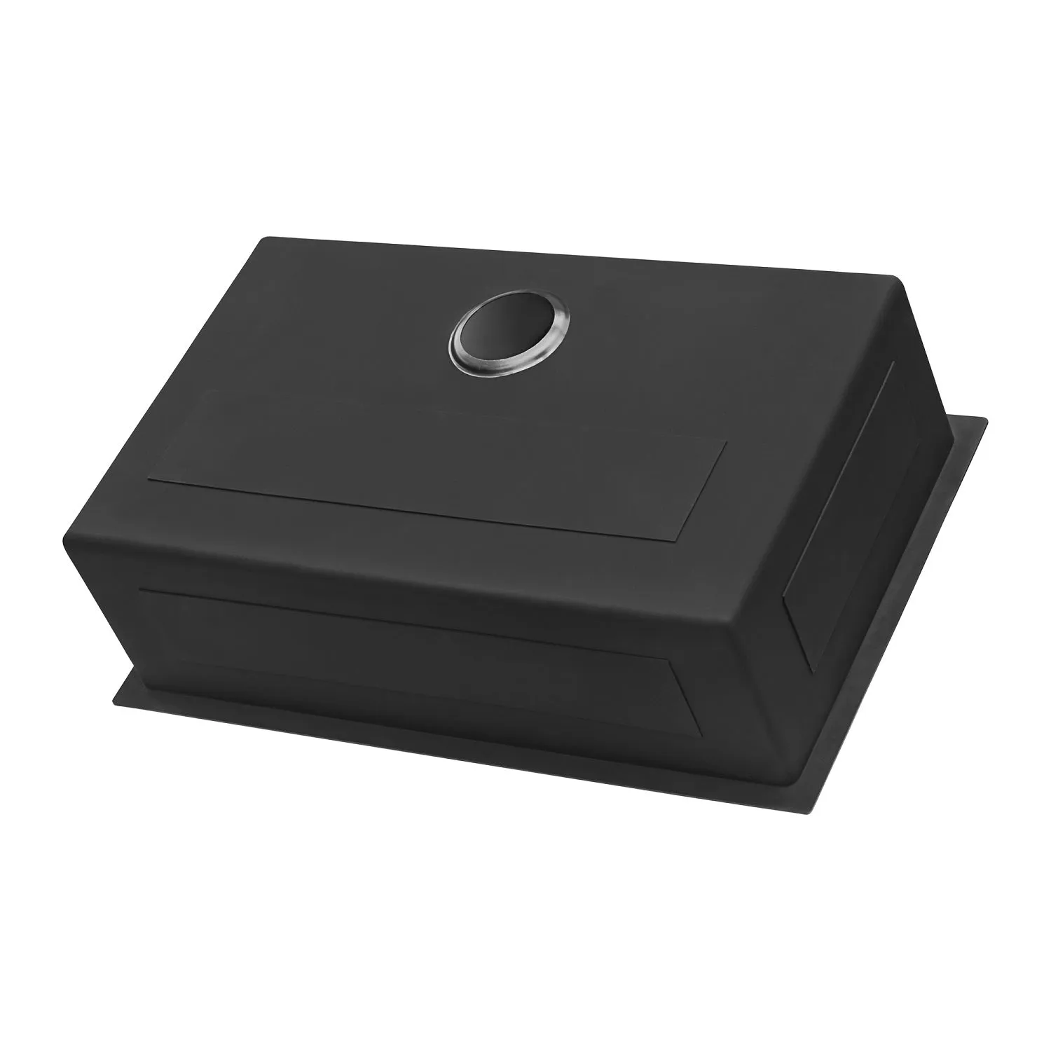 Ruvati 27-inch Undermount Gunmetal Black Stainless Steel Kitchen Sink 16 Gauge Single Bowl – RVH6127BL