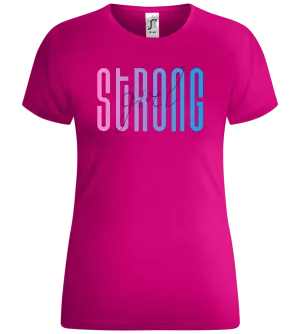 Strong Girl Text Design - Comfort women's t-shirt