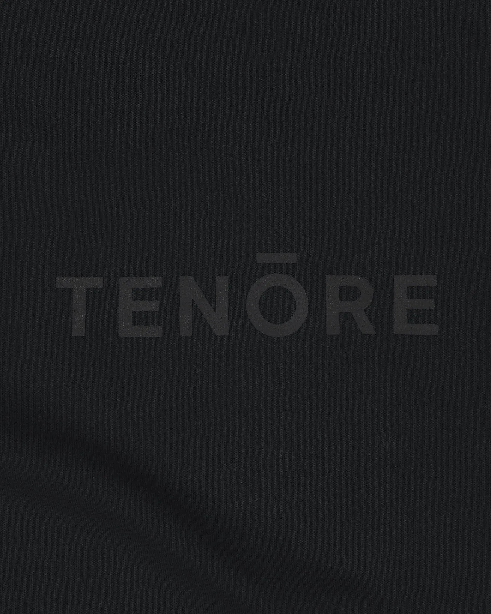 Tenore Embroidered Logo Tee - BLACK