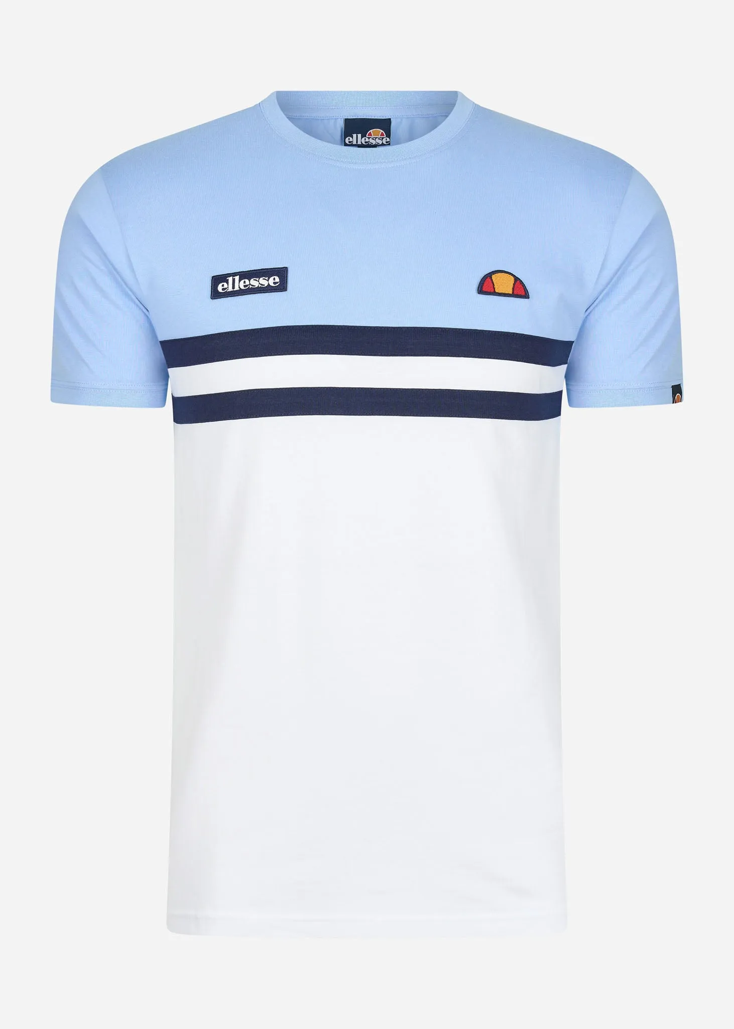 Venire tee - light blue white navy