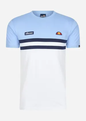 Venire tee - light blue white navy