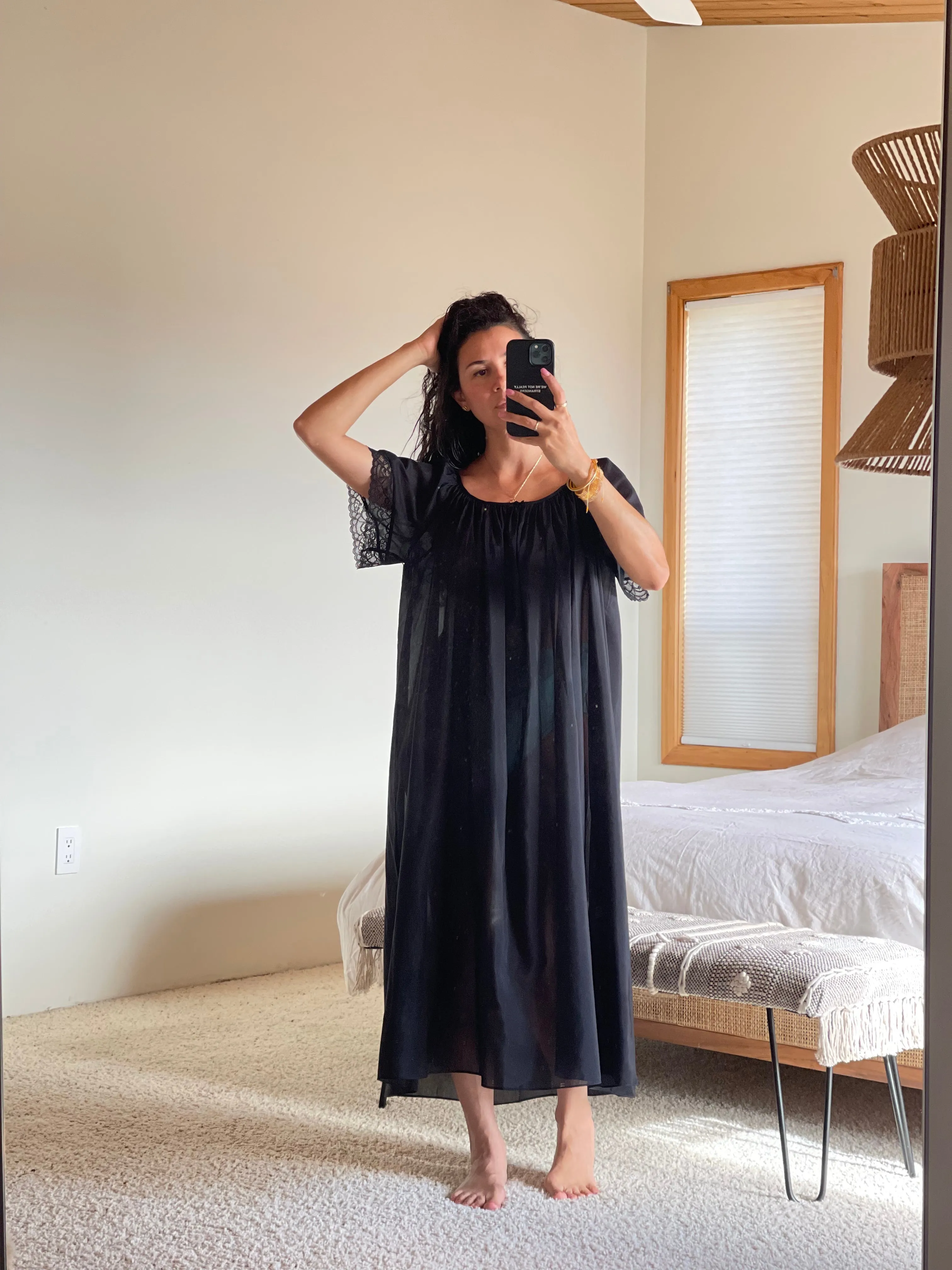 Vintage Glamour Short Sleeve Full Length