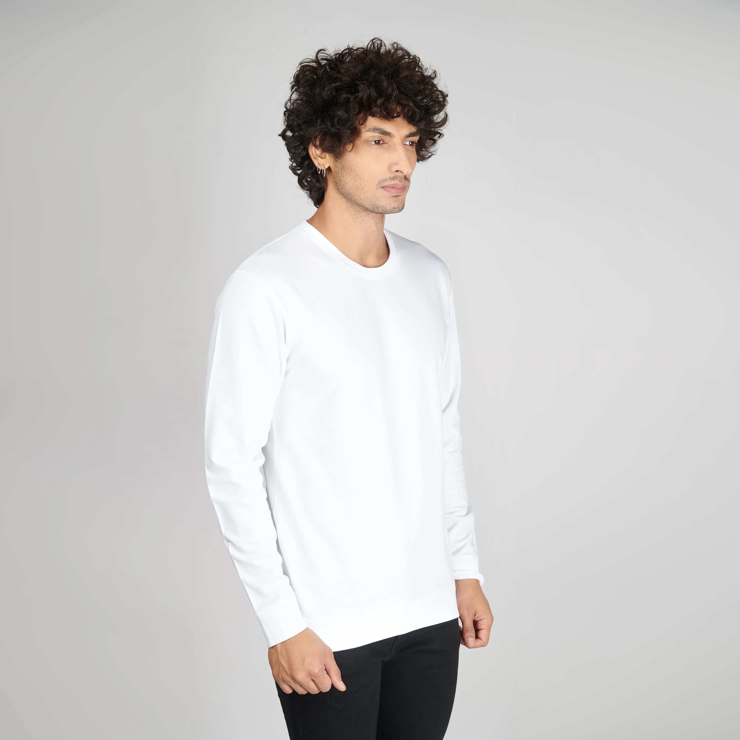 White Full Sleeve T-Shirt