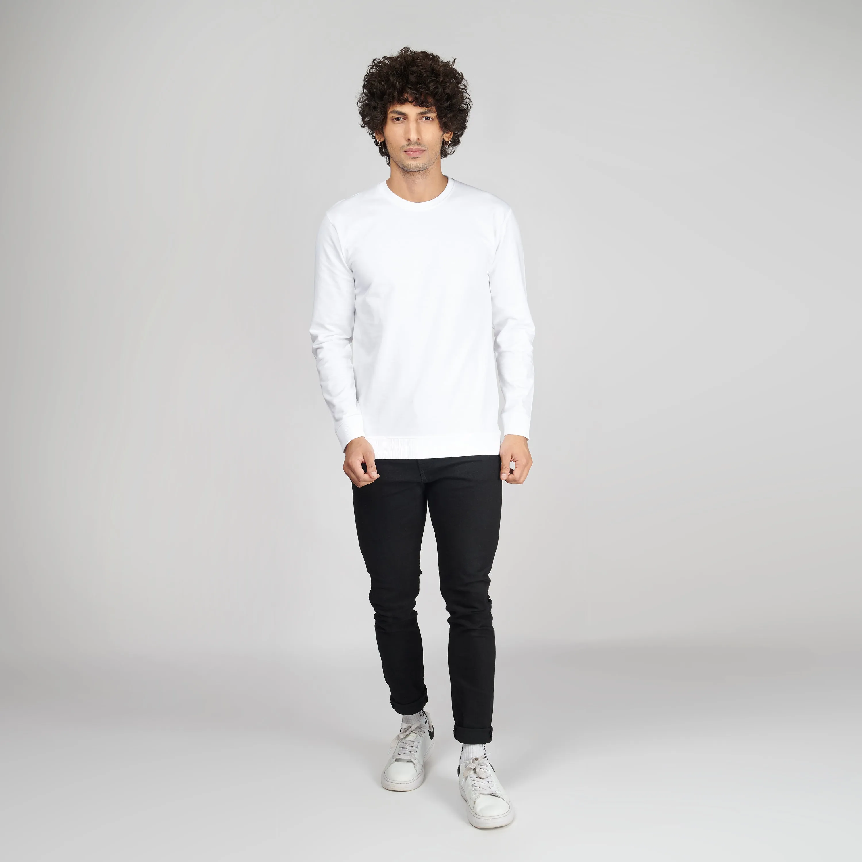 White Full Sleeve T-Shirt