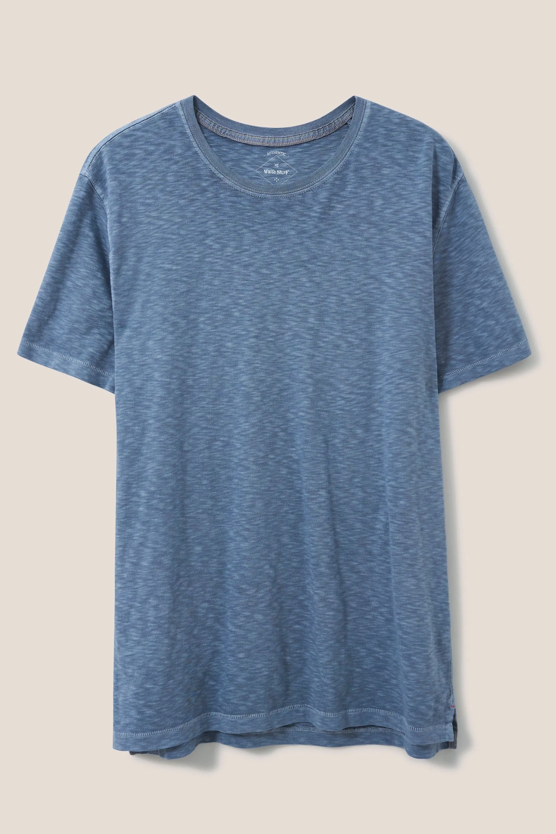 White Stuff Abersoch Short Sleeve Tee in Mid Blue