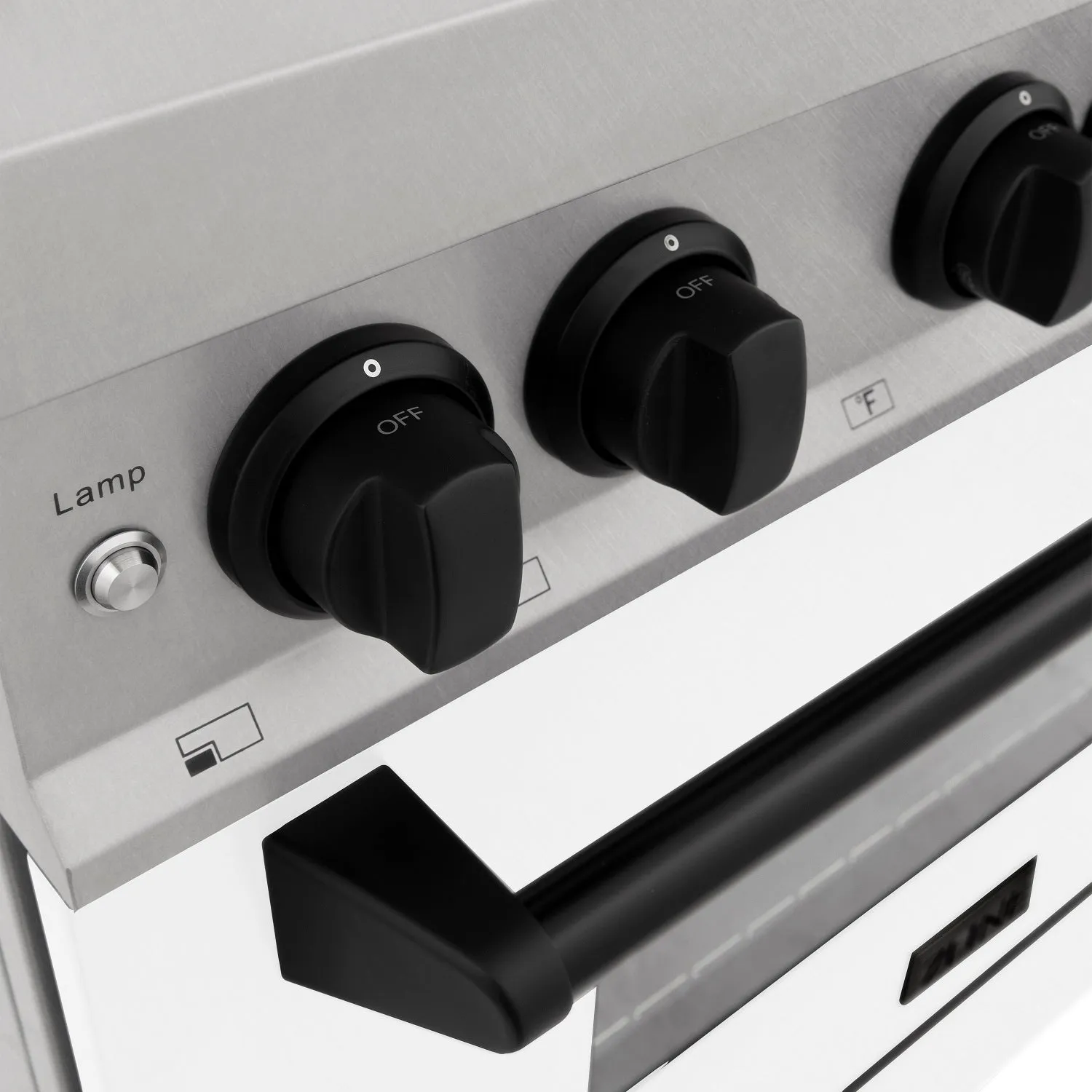 ZLINE Autograph Edition 48" 6.0 cu. ft. Dual Fuel Range in DuraSnow® Stainless Steel with White Matte Door and Matte Black Accents (RASZ-WM-48-MB)